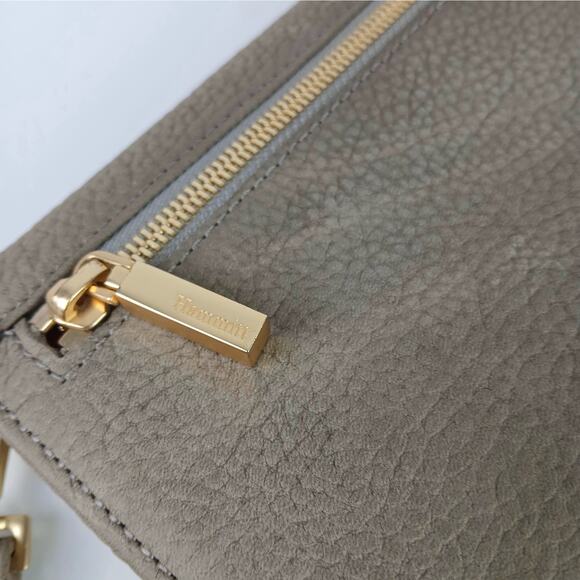 Hammitt AJ Crossbody Clutch Grey/Natural/Brushed Gold - Picture 7 of 9